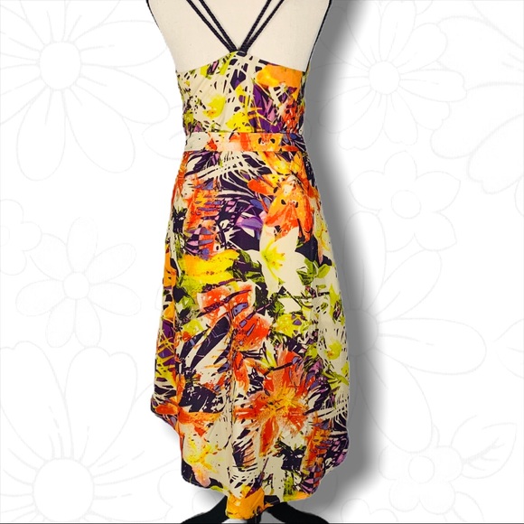 Jessica Simpson Hi -Low Midi Floral Print Dress - Picture 8 of 16
